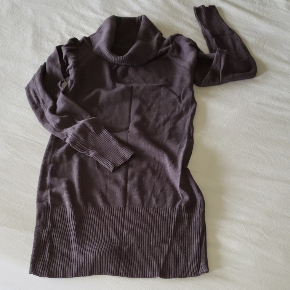 Hip length sweater